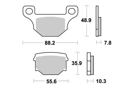 Sbs Jarrupalat Ceramic - Moottoripyörän Jarrupalat - 105240 - 1