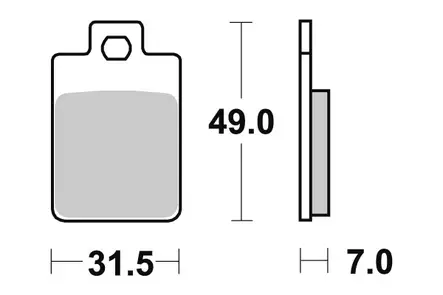 Sbs Jarrupalat Ceramic (712HF) - Moottoripyörän Jarrupalat - 103620 - 1