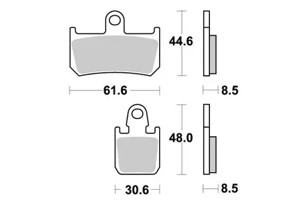 Sbs Jarrupalat Sintered - Moottoripyörän Jarrupalat - 102950 - 1