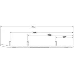 Sno-X Ripper Four Ohjausrauta pari 4" Kovametalli - Moottorikelkan Ohjausraudat - 96200 - 1