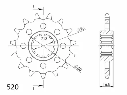 Supersprox Eturatas 1269.15 - Moottoripyörän Eturattaat - 102970 - 1