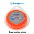 Archer Trimmerin siima, Twin Stop, Kierretty, Ø 2,0mm x 58m - Trimmerisiimat - 89980 - 1