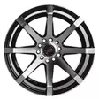 Barzetta Grottesco Black Polished 9x17 Jako: 5x100 ET: 25 vanne - 17-tuumaiset - 2550 - 5