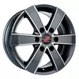 Barzetta Toro TitaniumPolish Pakettiautoihin 8x18 Jako: 6x130 ET: 50 vanne - 18-tuumaiset - 2560 - 1