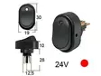 KEINUKYT.OVAL 0-1 LED PUN 24V - Yleisosat ja tarvikkeet - 53600 - 1