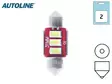 LED-POLTTIMOPARI 12V SV8,5 2,4W 31MM CANBUS 12860 # - Yleisosat ja tarvikkeet - 50560 - 1