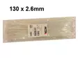 NIPPUSIDE ## 100 KPL PUSSI 130X2,6 VALKOINEN - Yleisosat ja tarvikkeet - 35970 - 1