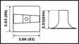 Perf metals anodi vaihteisto ala Yamaha - Veneen Anodit - 110270 - 1