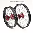 REX WHEELS 19-2,15 CRF450 13-.. MUSTA VANNE/PUNAINEN NAPA 25MM - Moottoripyörän Täydelliset vanteet - 85720 - 1
