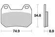 Sbs Jarrupalat Ceramic - Moottoripyörän Jarrupalat - 104670 - 1