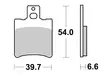 Sbs Jarrupalat Ceramic (667HF) - Moottoripyörän Jarrupalat - 104270 - 1