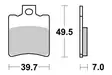Sbs Jarrupalat Ceramic (725HF) - Moottoripyörän Jarrupalat - 104460 - 1