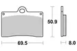 Sbs Jarrupalat Dual Carbon - Moottoripyörän Jarrupalat - 103960 - 1