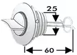 Tyhjennystulppa nylon 25mm - Veneen Läpivienti - 67910 - 1