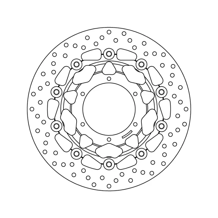 Brembo Serie Oro jarrulevy kelluva - Moottoripyörän Jarrulevyt - 102961 - 1