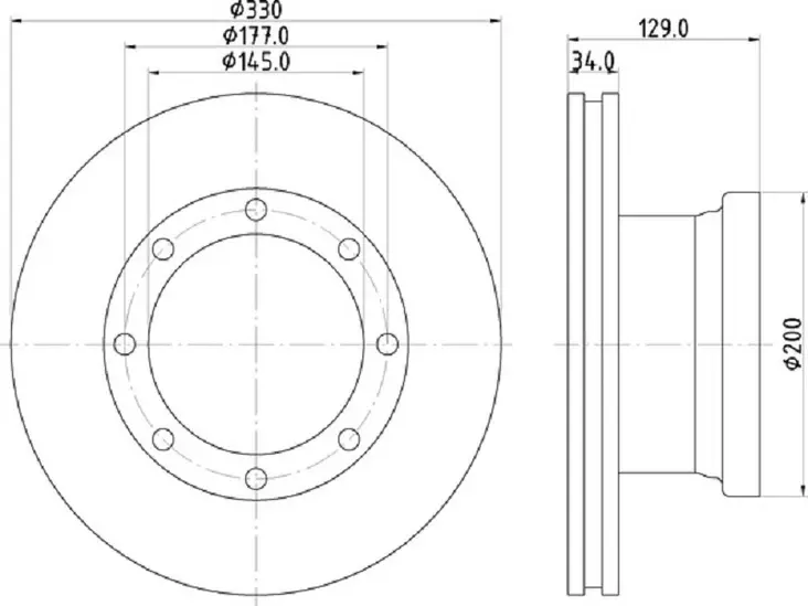 DON JARRULEVY 330MM KORKEUS 130MM MAN L2000 TAKA 17.5 - Yleisosat ja tarvikkeet - 55451 - 1