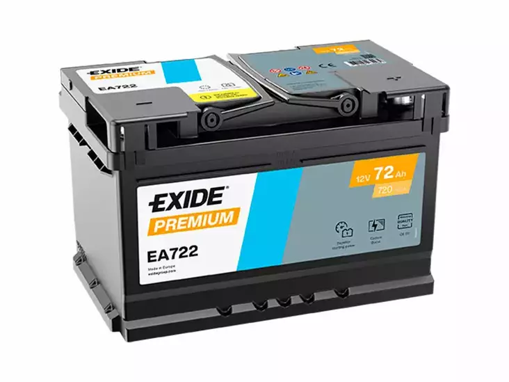 EA722 EXIDE PREMIUM 72AH 278X175X175 -/+ 720A - Yleisosat ja tarvikkeet - 45041 - 1