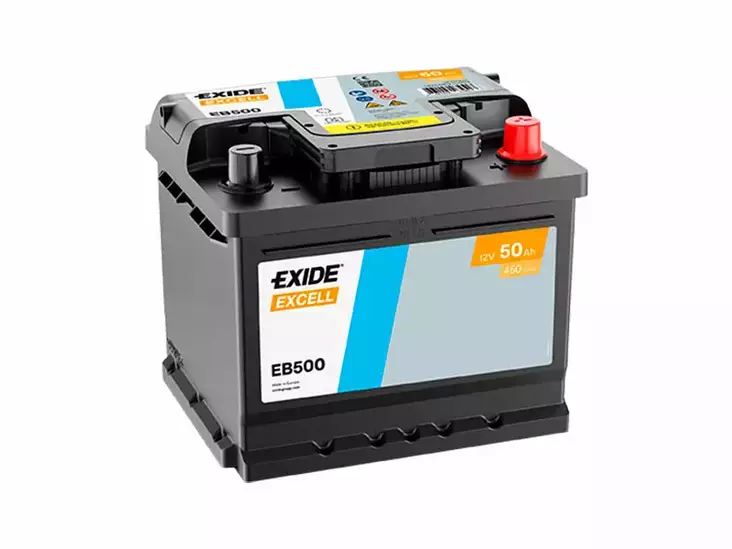 EB500 EXIDE EXCELL 50AH 207X175X190 -/+ 450A - Yleisosat ja tarvikkeet - 45221 - 1