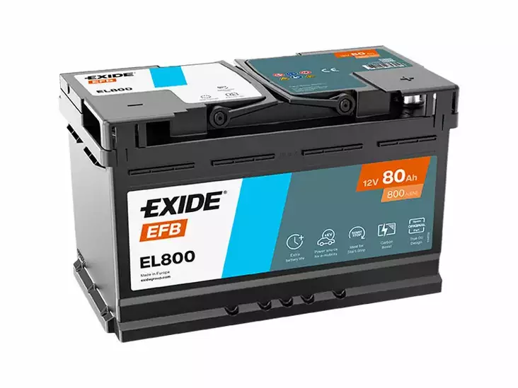 EL800 EXIDE EFB 80AH 315X175X190 -/+ 800A - Yleisosat ja tarvikkeet - 45791 - 1