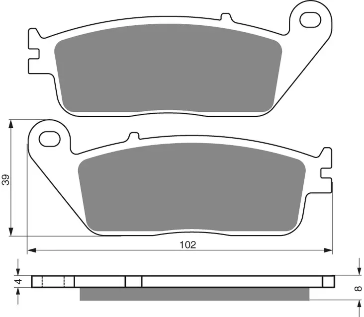 GOLDFREN Jarrupalat 022 Ceramic carbon AD - Moottoripyörän Jarrupalat - 89091 - 1