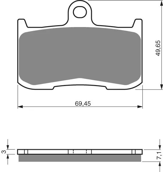 GOLDFREN Jarrupalat 207 Ceramic carbon AD - Moottoripyörän Jarrupalat - 87551 - 1