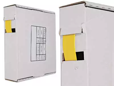 KUTISTESUKKAKELA, 6M, KELTAINEN, 12,7/6,4, 125C, UL224 - Yleisosat ja tarvikkeet - 77061 - 1