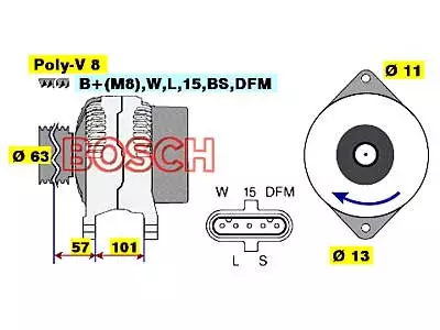 LATURI BOSCH 24V/80A - Yleisosat ja tarvikkeet - 75591 - 1