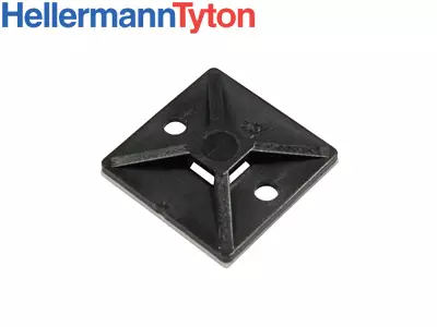 NIPPUSITEEN KIINNIKE MUSTA 28X28X4,7MM (100KPL) - Yleisosat ja tarvikkeet - 71111 - 1