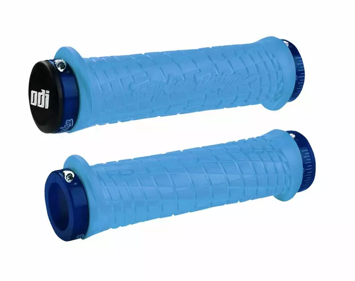 ODI LOCK-ON Grips Troy Lee Designs Signature Series Aqua W/Blue - Moottoripyörän Ohjaus & hallinta - 80891 - 1
