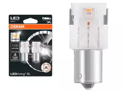 OSRAM # LEDRIVING SL 12V PY21W AMBER - Yleisosat ja tarvikkeet - 74801 - 1