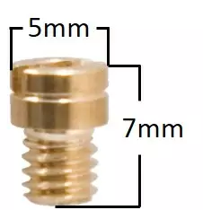 Pääsuutin, # 98 , Pyöreä, M4, Yhteensopiva: Keihin - Mopon & Skootterin Kaasuttimen lisävarusteet - 99251 - 1