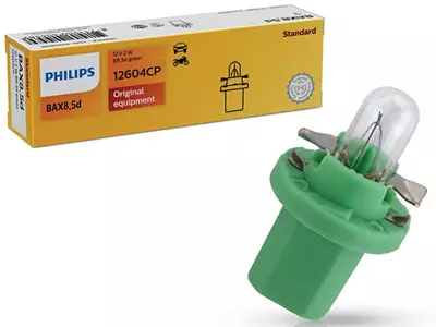 POLTTIMO PHILIPS 12V 2W B8,5D GREEN - Yleisosat ja tarvikkeet - 74721 - 1