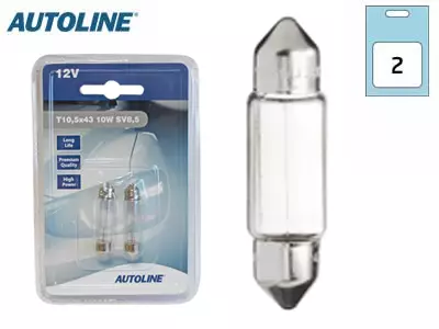 POLTTIMOPARI AUTOLINE 12V 10W BLISTER - Yleisosat ja tarvikkeet - 68431 - 1