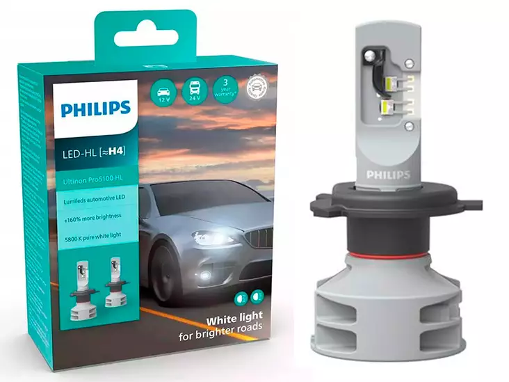 POLTTIMOPARI PHILIPS LED H4 12/24V PRO5100 - Yleisosat ja tarvikkeet - 73691 - 1