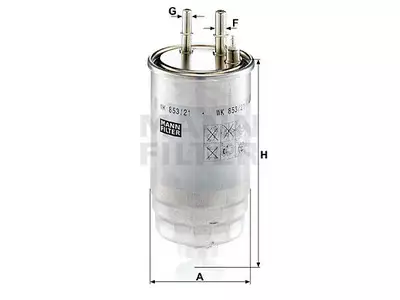 POLTTOAINESUODATIN MANN, FIAT - Yleisosat ja tarvikkeet - 63291 - 1