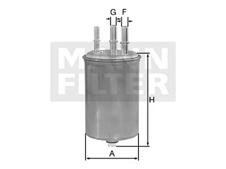 POLTTOAINESUODATIN MANN, FORD, KIA, HYUNDAI - Yleisosat ja tarvikkeet - 63451 - 1