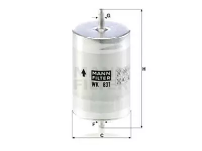 POLTTOAINESUODATIN MANN, MB - Yleisosat ja tarvikkeet - 63591 - 1