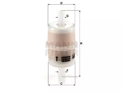 POLTTOAINESUODATIN MANN, MB - Yleisosat ja tarvikkeet - 63751 - 1