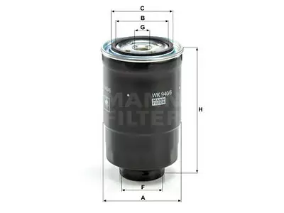 POLTTOAINESUODATIN MANN, NISSAN - Yleisosat ja tarvikkeet - 63011 - 1