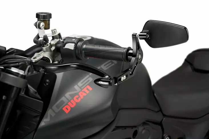 Puig Protector Clutch Lever With Rearview Mirror Pro - Moottoripyörän Ohjaustangot - 89501 - 1
