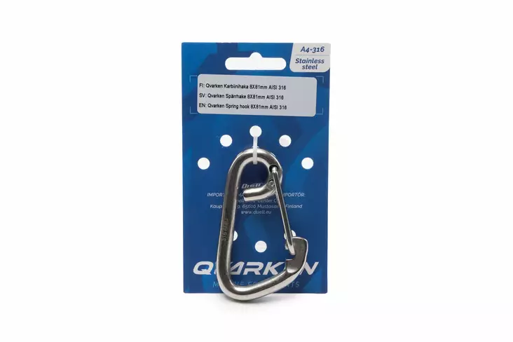 Qvarken Karbiinihaka 8X81mm AISI 316 - Veneen Karabiinit & sakkelit - 90661 - 1