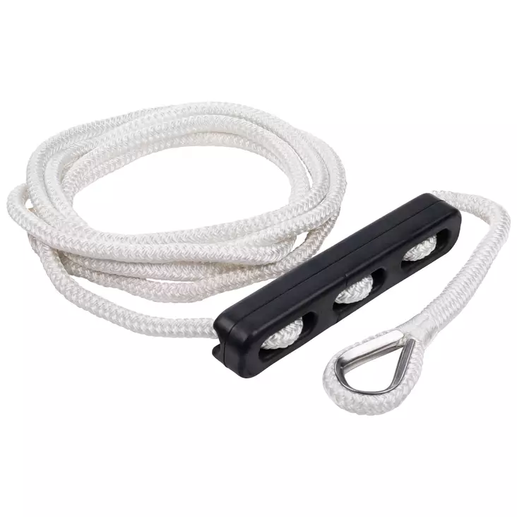 Qvarken Kiinnitysköysi Dockline joustimella 14mm 4m valkoinen - Veneen kiinnitys - 110521 - 1