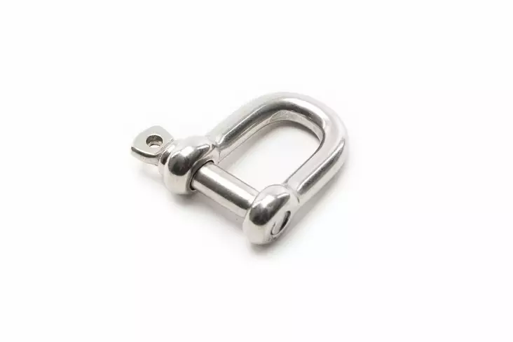 Qvarken Sakkeli D-malli AISI 316 12mm - Veneen Karabiinit & sakkelit - 110341 - 1