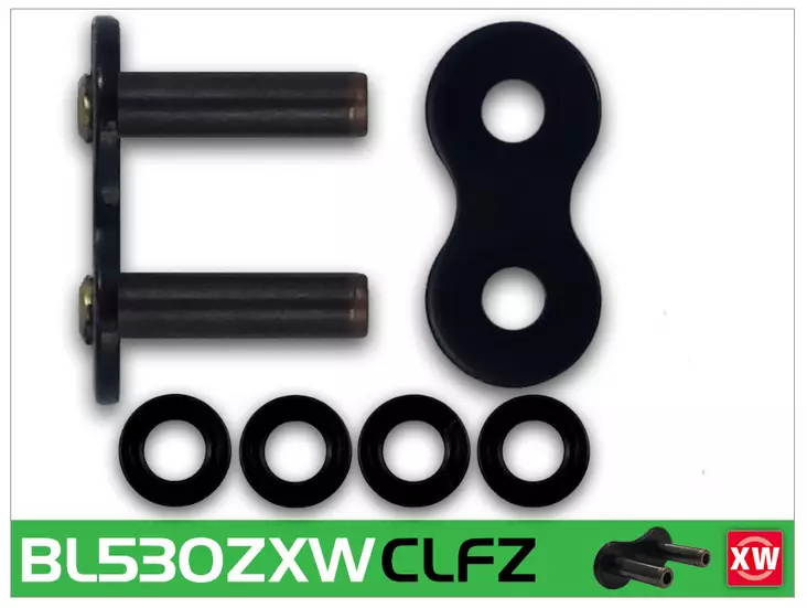 RK BL530 ZXW niittilukko Black Scale - Moottoripyörän Ketjulukot - 99981 - 1