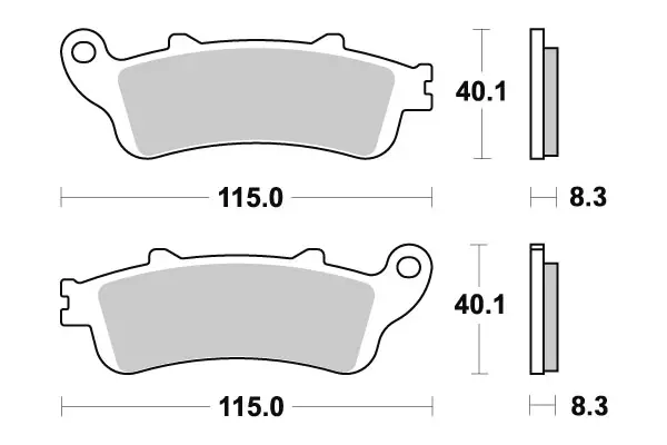 Sbs Jarrupalat Ceramic - Moottoripyörän Jarrupalat - 104351 - 1