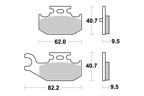 Sbs Jarrupalat Sintered Offroad - Moottoripyörän Jarrupalat - 102241 - 1