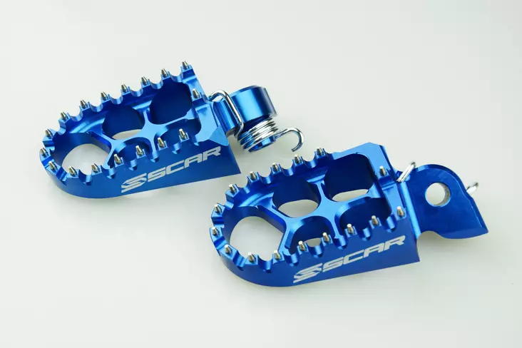 Scar Evolution Footpegs - Ktm/Husab./Husq./Sherco/Beta 05-17 Blue color - Moottoripyörän Jalkatuki - 90021 - 1