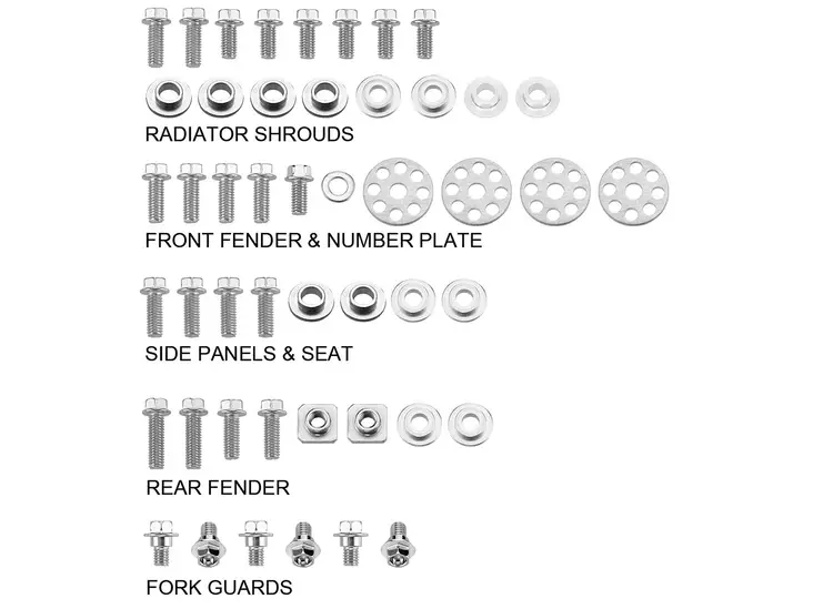 Sixty5 Ruuvi- ja pulttisarja Suzuki - Moottoripyörän Pultit & kiinnikkeet - 93411 - 1