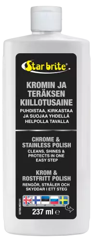 Star brite Kromin ja teräksen puhdistava kiilloke 250ml - Vahat & kiillokkeet - 106951 - 1