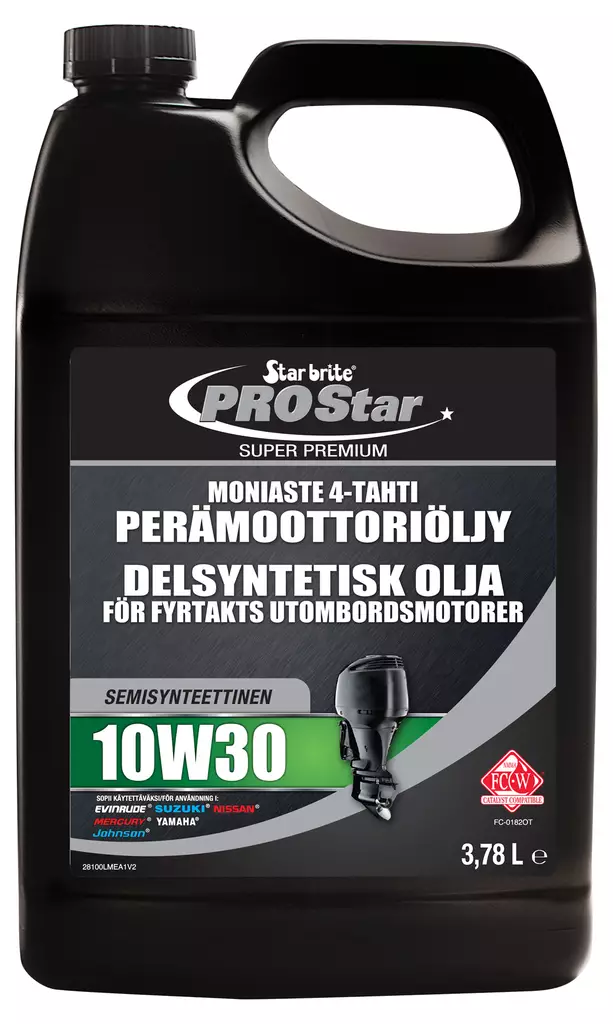 Star brite Moniaste 4-tahti 10W30 Perämoot.öljy synt. 3,78L - Veneöljyt & polttoaineen lisäaineet - 107991 - 1